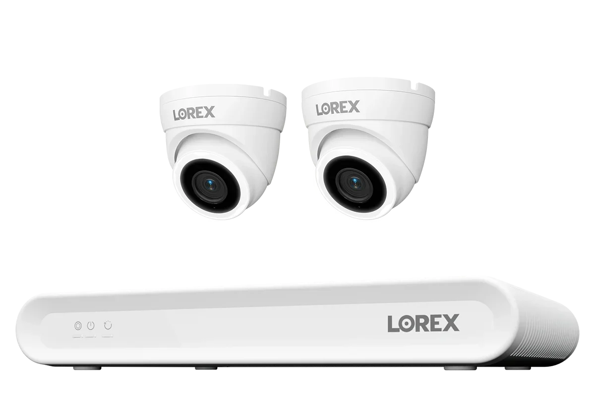 Lorex Connect V Series 4K 8-Channel Wired NVR System with V3 4K PoE Turret Cameras - 1TB (Cables not included)  CN301V3-TW2-8CH1T