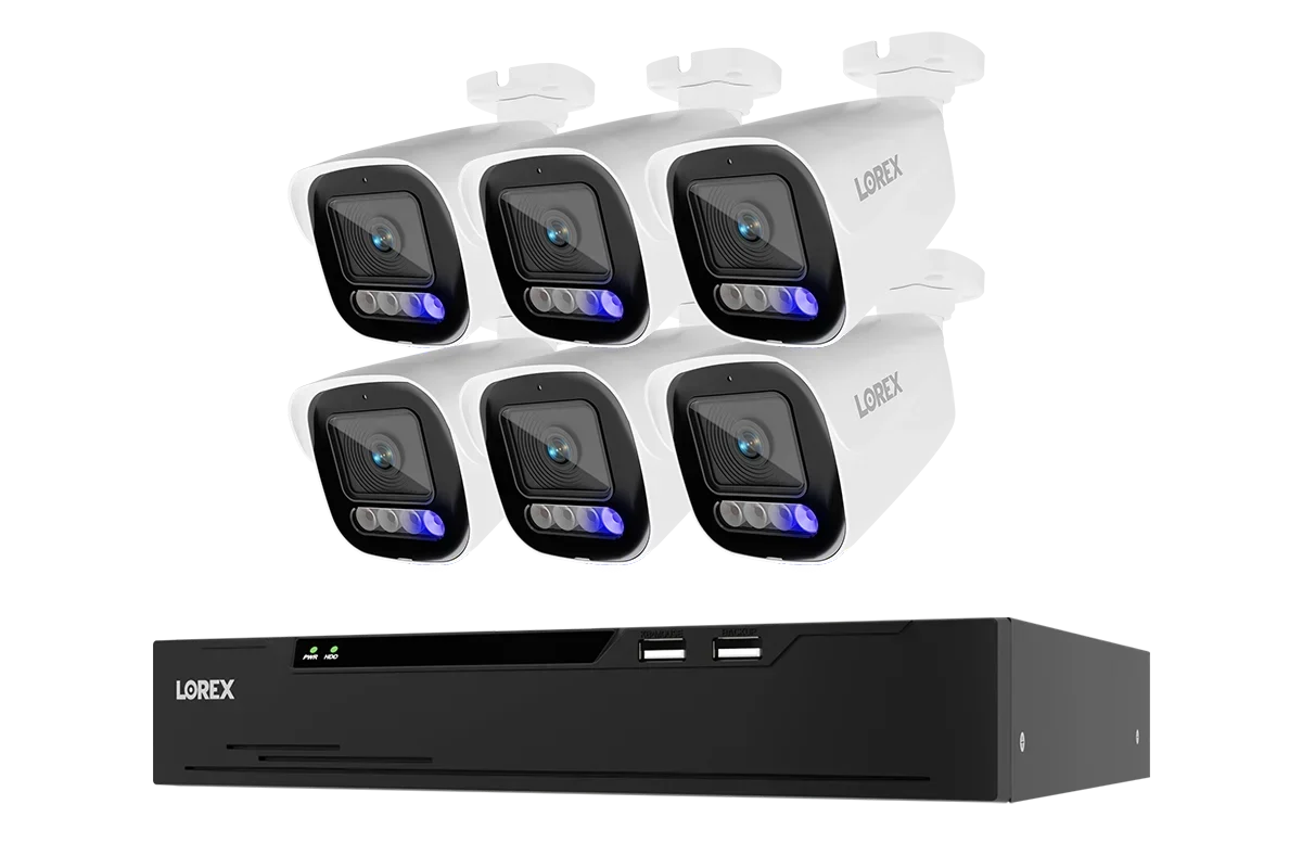 Lorex Connect X Series 4K 8-Channel Wired NVR System with X5 Bullet Security Cameras - 2TB (Cables not included)