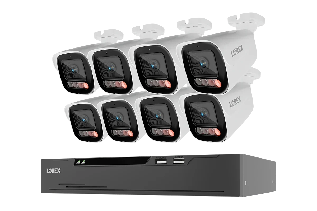 Lorex Connect X Series 4K 8-Channel Wired NVR System with X5 Bullet Security Cameras - 2TB (Cables not included)