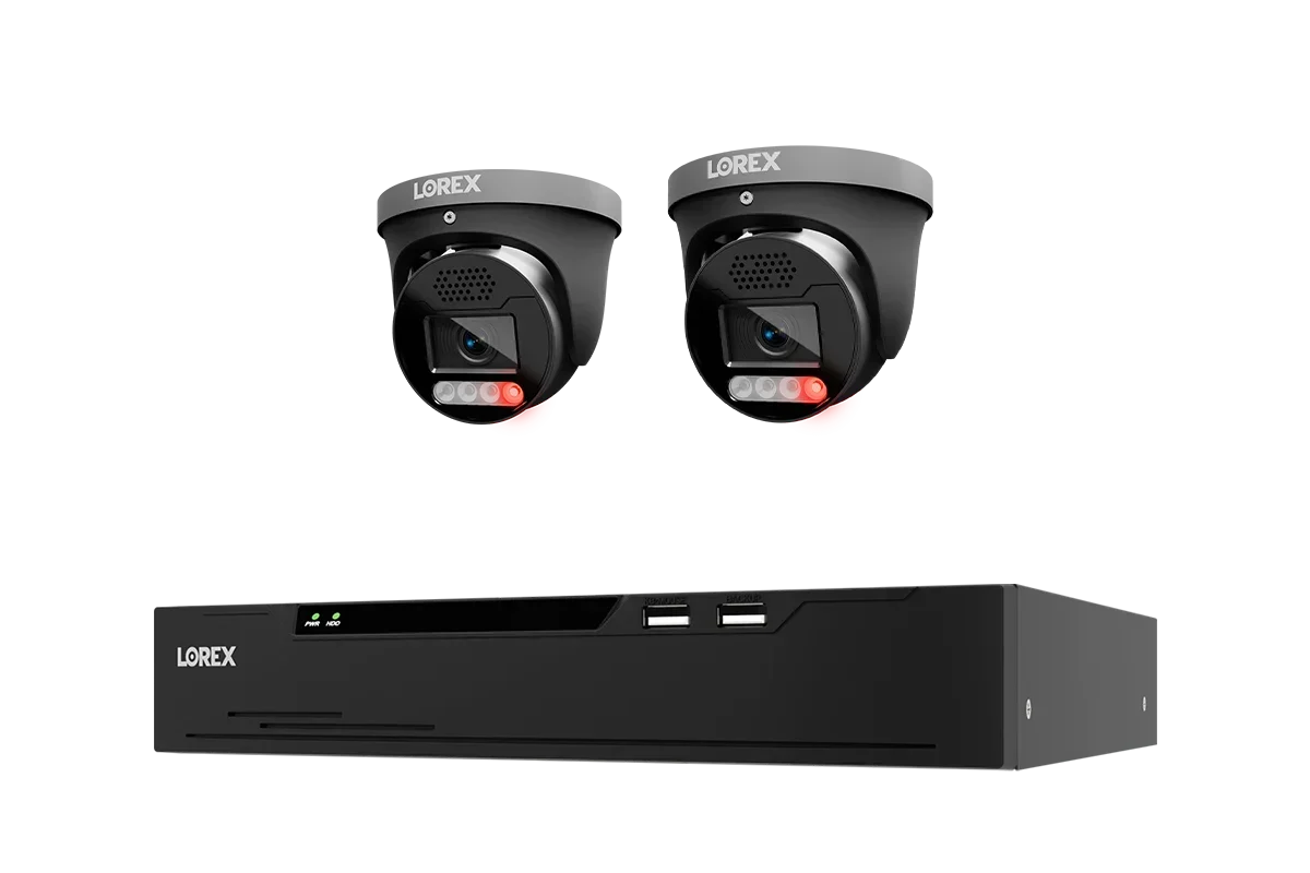 Lorex Connect X Series 4K 8-Channel Wired NVR System with X5 Turret Security Cameras - 2TB (Cables not included)