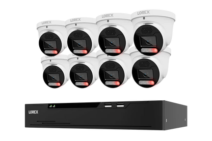 Lorex Connect X Series 4K 8-Channel Wired NVR System with X5 Turret Security Cameras - 2TB (Cables not included)