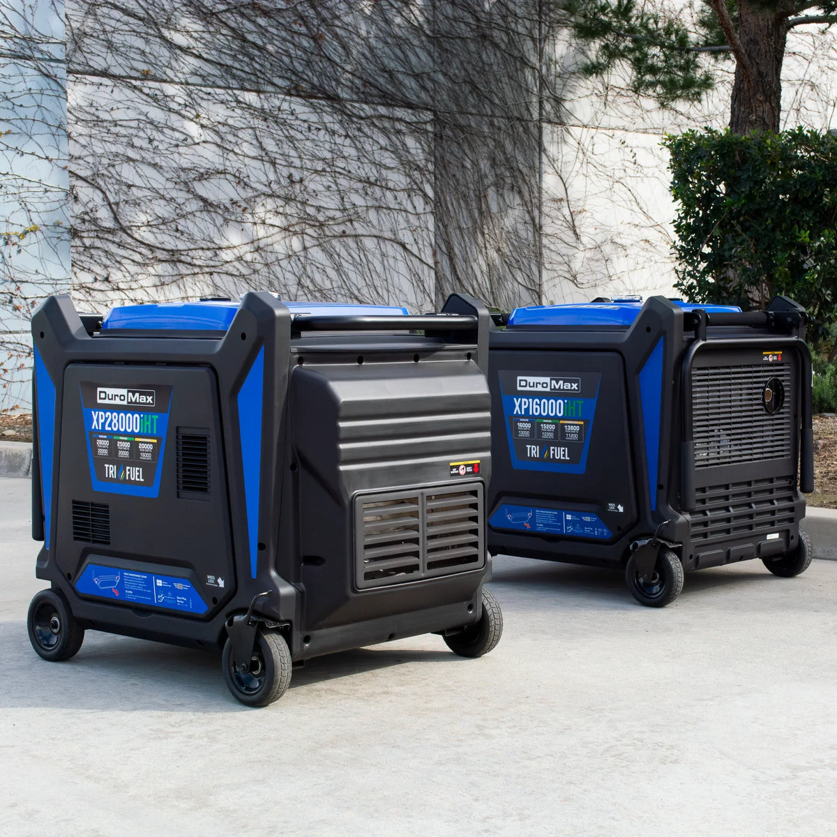 DuroMax 28,000 Watt V-Twin Tri Fuel Portable Digital Inverter Generator