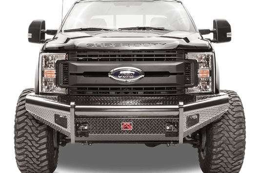 Fab Fours FS08-S1961-1 Ford F250/F350 Superduty 2008-2010 Black Steel Front Bumper No Guard