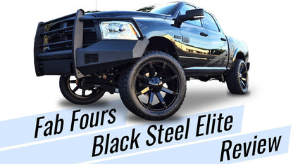 Fab Fours CH08-Q2061-1 Chevy Silverado 2500/3500 2007.5-2010 Black Steel Elite Front Bumper No Guard