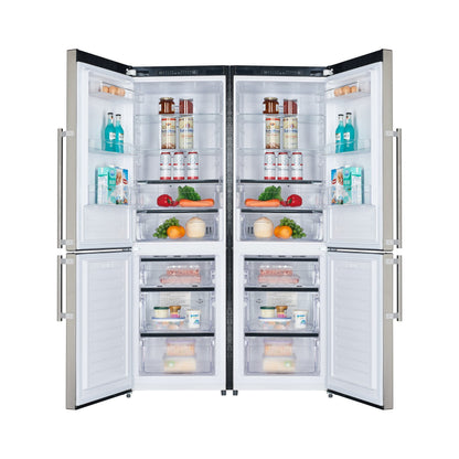 Forno 48 Inch Bottom Mount 22.2 cu. ft. Refrigerator in Stainless Steel, FFFFD1948-48S