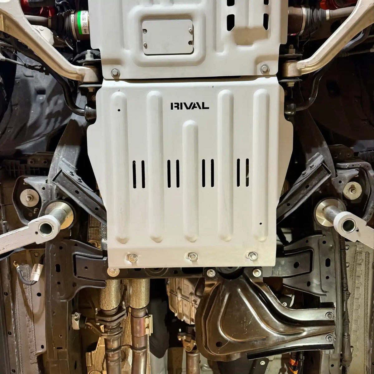 RIVAL Aluminum Transmission Skid Plate 2024+ Ford Ranger FX4 | 2021+ Ford Bronco - 2333.1898.1.6
