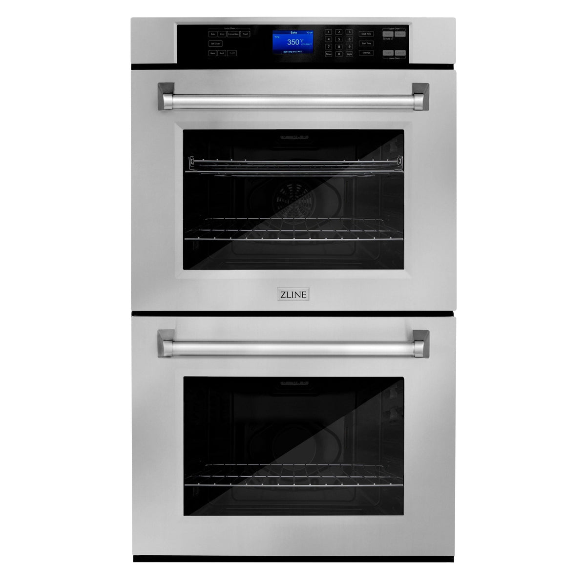 ZLINE Kitchen Appliance Package with 36 in. Stainless Steel Rangetop and 30 in. Double Wall Oven, 2KP-RTAWD36