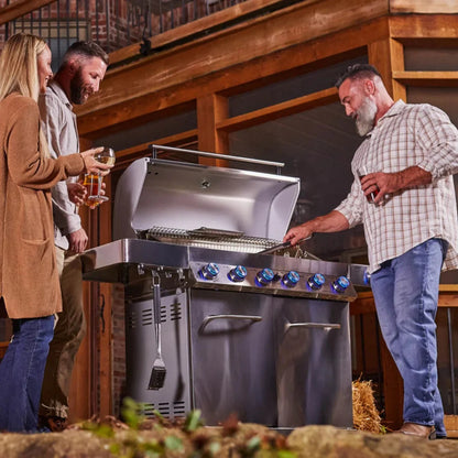 Monument Grills Classic 77352 Series | 6 Burner Propane Gas Grill in Stainless Steel - 77352