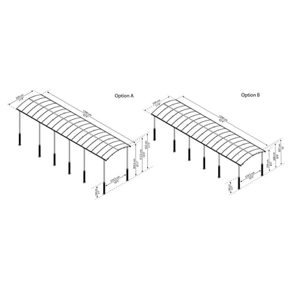 Palram Canopia | Arcadia Alpine RV Carport 12x42x11.5 ft - HG9129