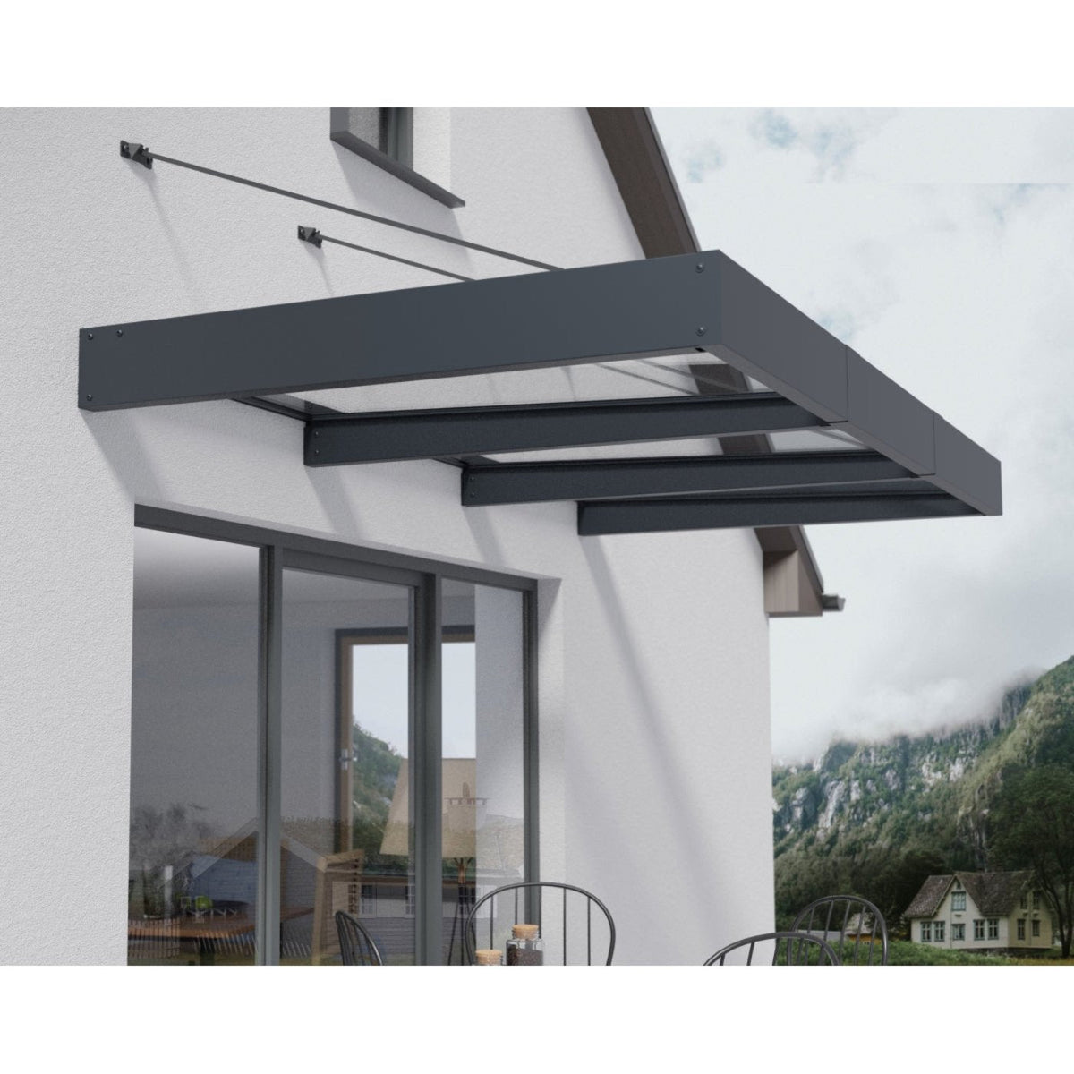 Palram Canopia | Sierra 8' x 8' Patio/Door Cover - HG9075