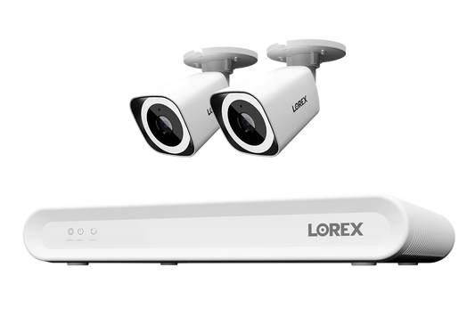 Lorex Connect V Series 4K 8-Channel Wired NVR System with V3 4K PoE Bullet Cameras - 1TB (Cables not included)  SKU: CN301V3-BW2-8CH1T