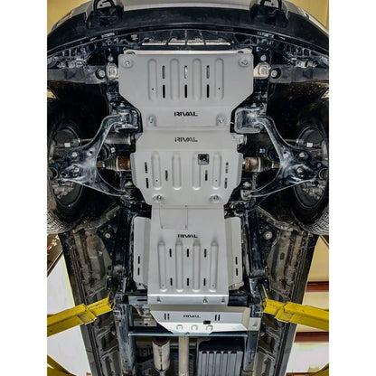 RIVAL Aluminum Skid Plates: F-150 EcoBoost & V8 (2015+) - 2333.1855.2.6-KIT