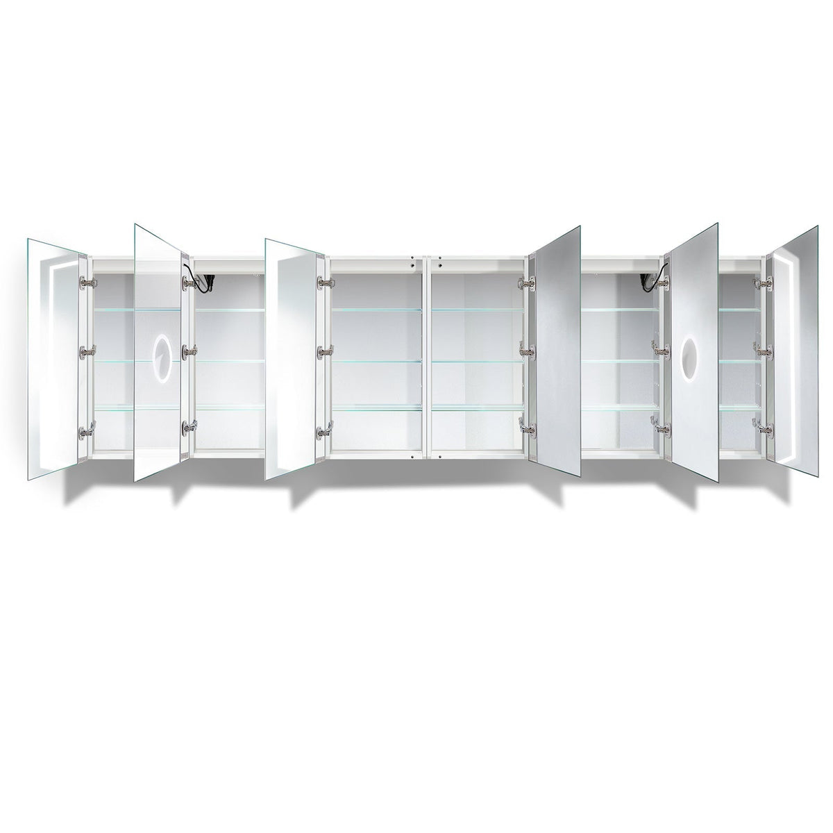 Krugg Svange 12036DLLLRRR 120 X 36 LED Medicine Cabinet w/Dimmer & Defogger SVANGE12036DLLLRRR
