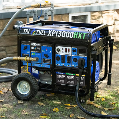 DuroMax XP13000HXT 13,000-Watt 500cc Tri Fuel Portable Generator with CO Alert