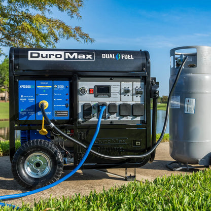 DuroMax 15,500 Watt Dual Fuel Portable Generator w/ CO Alert