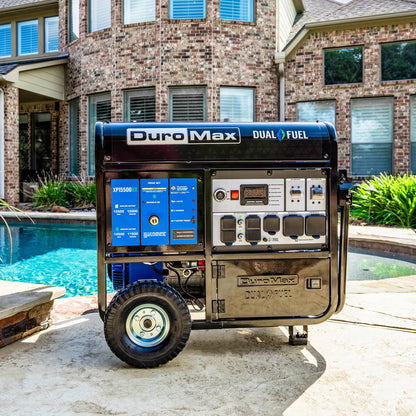 DuroMax 15,500 Watt Dual Fuel Portable Generator w/ CO Alert