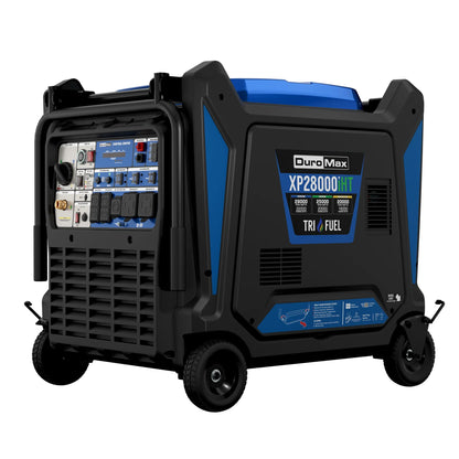 DuroMax 28,000 Watt V-Twin Tri Fuel Portable Digital Inverter Generator