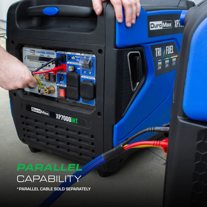 DuroMax  7,000 Watt Portable Tri Fuel Inverter Generator w/ CO Alert