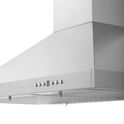 ZLINE Kitchen and Bath 36" Range, Range Hood, Microwave, Dishwasher & Refrigerator Appliance Package, 5KPR-RARH36-MWDWV