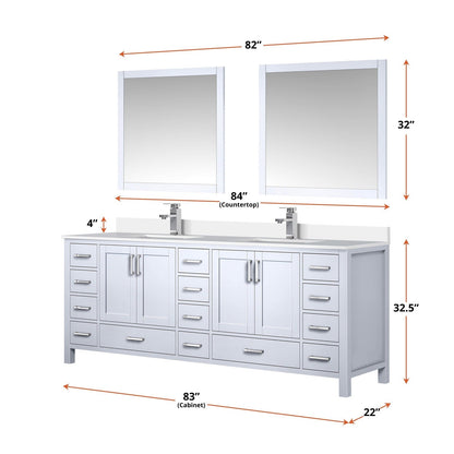 Jacques 84" x 22" Double Bath Vanity - Backyard Provider