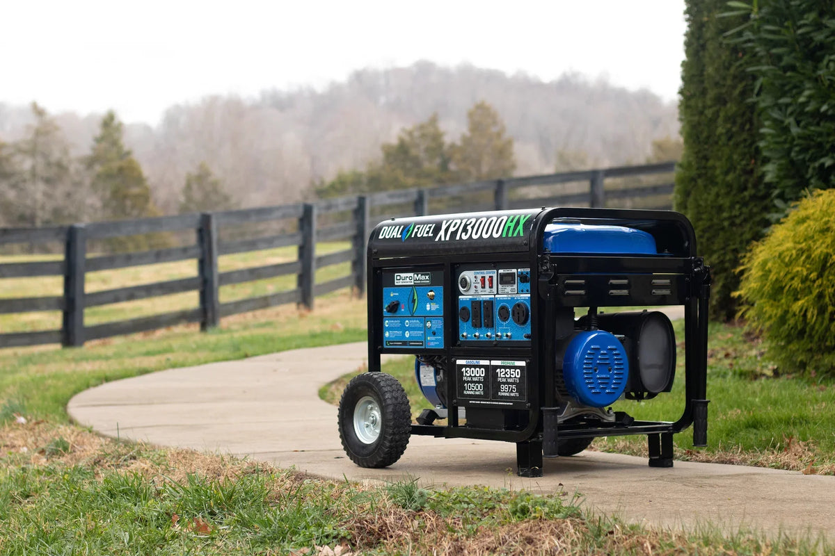 DuroMax XP13000HX 13,000-Watt 500cc Electric Start Dual Fuel Portable Generator