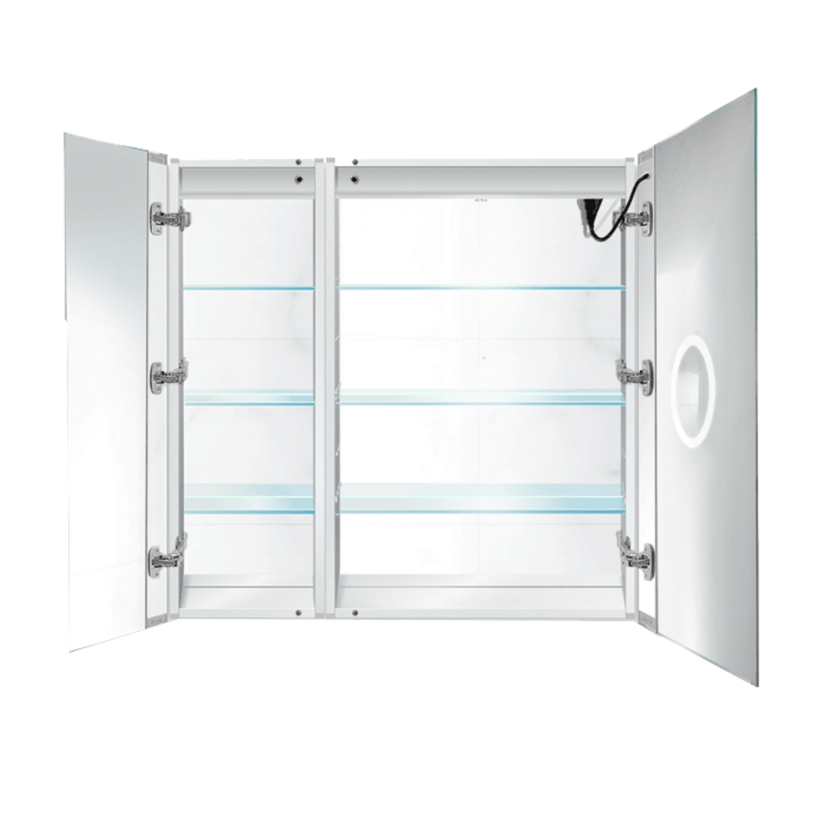 Krugg Svange 3636R  36" X 36" LED Bi-View Medicine Cabinet with Dimmer & Defogger SVANGE3636R - Backyard Provider