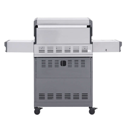 Monument Grills Eminence 405 Series | 4 Burner Tech Propane Gas Grill in Stainless Steel - E405