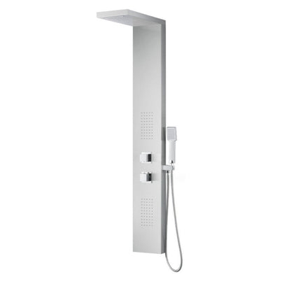 Tru Grit Govenor Series 64 in. Full Body Shower Panel with Heavy Rain Shower and Body Jet - 1770272585342_978