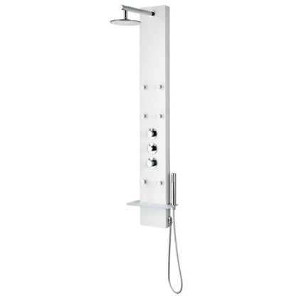 Tru Grit  Donna Series 60 in. 6-Jetted Full Body Shower Panel with Heavy Rain Shower and B - 1770270811163_164