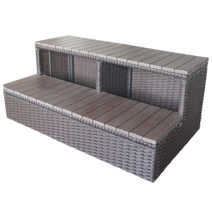 Tru Grit  Wicker Spa Step - 84in Spas - 1770270673612_758