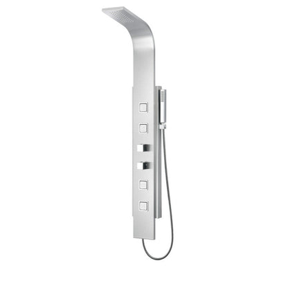Tru Grit  VISOR Series 60 in. 4-Jetted Full Body Shower Panel System with Heavy Rain Showe - 1770270784682_253