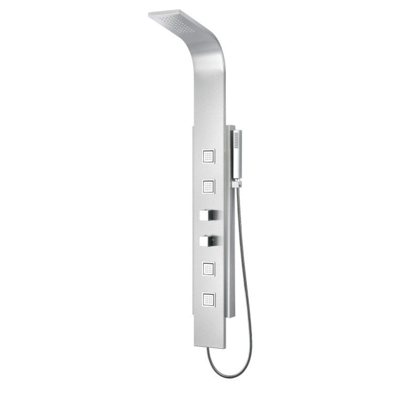 Tru Grit  VISOR Series 60 in. 4-Jetted Full Body Shower Panel System with Heavy Rain Showe - 1770270784682_253