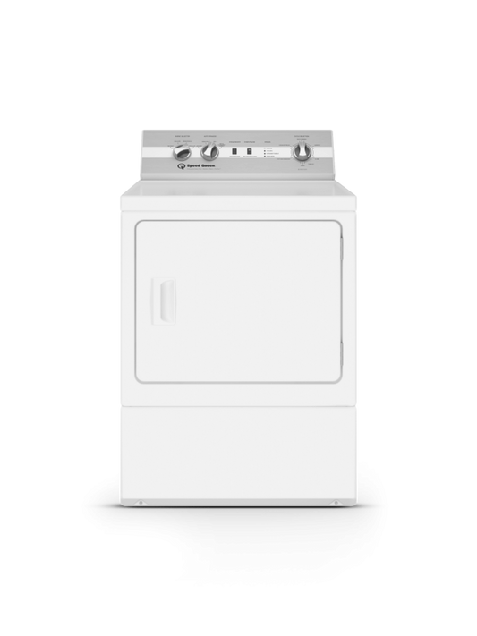 SPEED QUEEN DC5004WG DC5 Sanitizing Gas Dryer with Pet Plus Extended Tumble Steam White - DC5004WG
