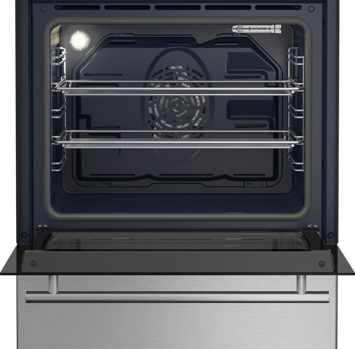 BLOMBERG APPLIANCES BIRU24102SS 24" Free-Standing Induction Slide-In Range, True Convection in Stainless Steel - BIRU24102SS