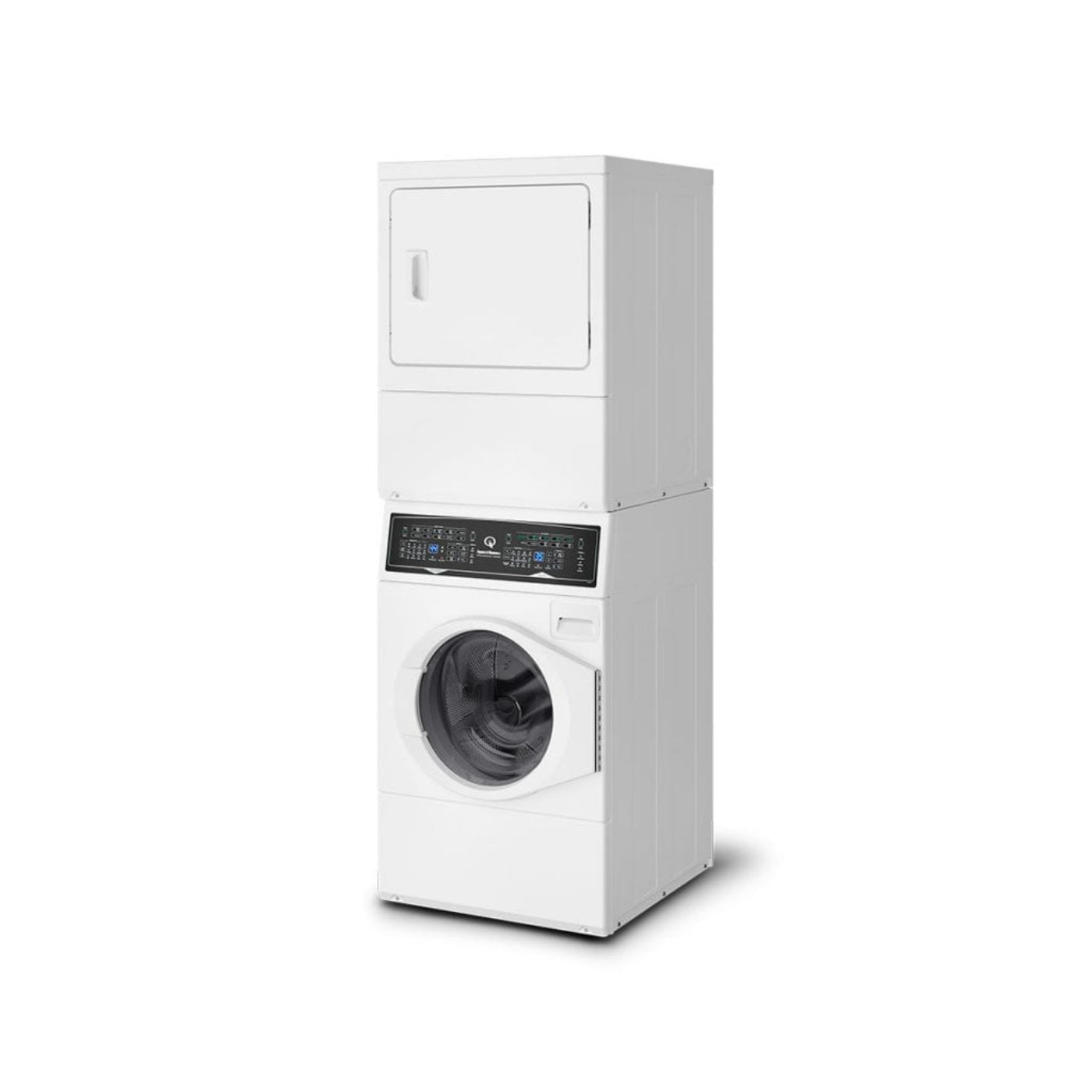 SPEED QUEEN SF7008WE SF7 Stacked White Washer - Electric Dryer with Pet Plus Sanitize Fast Cycle Times  - SF7008WE