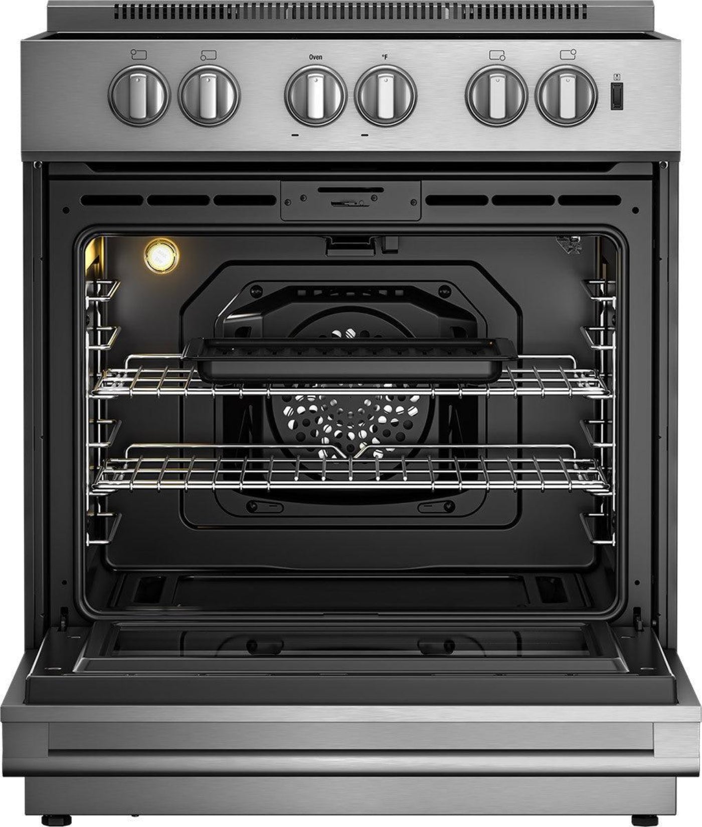 BLOMBERG APPLIANCES BERU30422SS 30in electric stainless range with 5.7 cu ft self clean oven, 4 burner in Stainless Steel - BERU30422SS