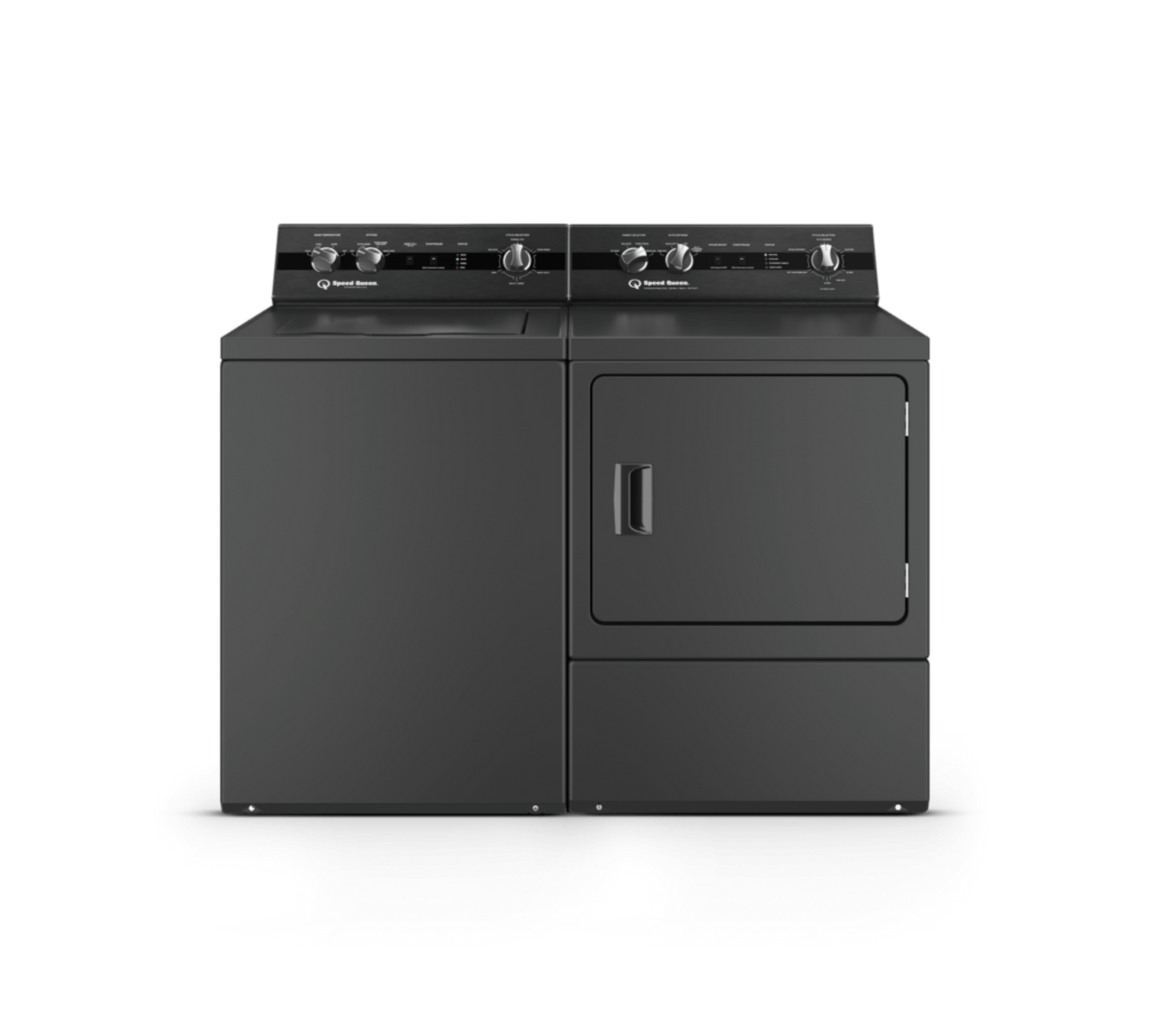 SPEED QUEEN DC5004BE DC5 Sanitizing Electric Dryer with Pet Plus Extended Tumble Steam  Black - DC5004BE