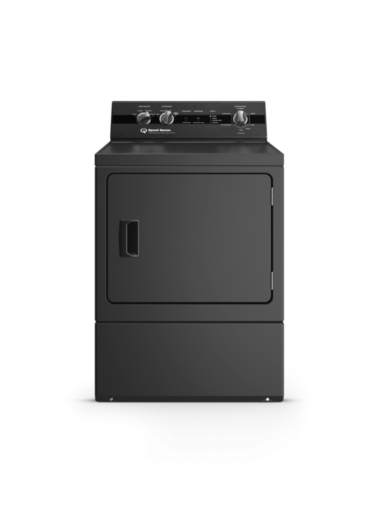 SPEED QUEEN DC5004BG DC5 Sanitizing Gas Dryer with Pet Plus Extended Tumble Steam Black - DC5004BG