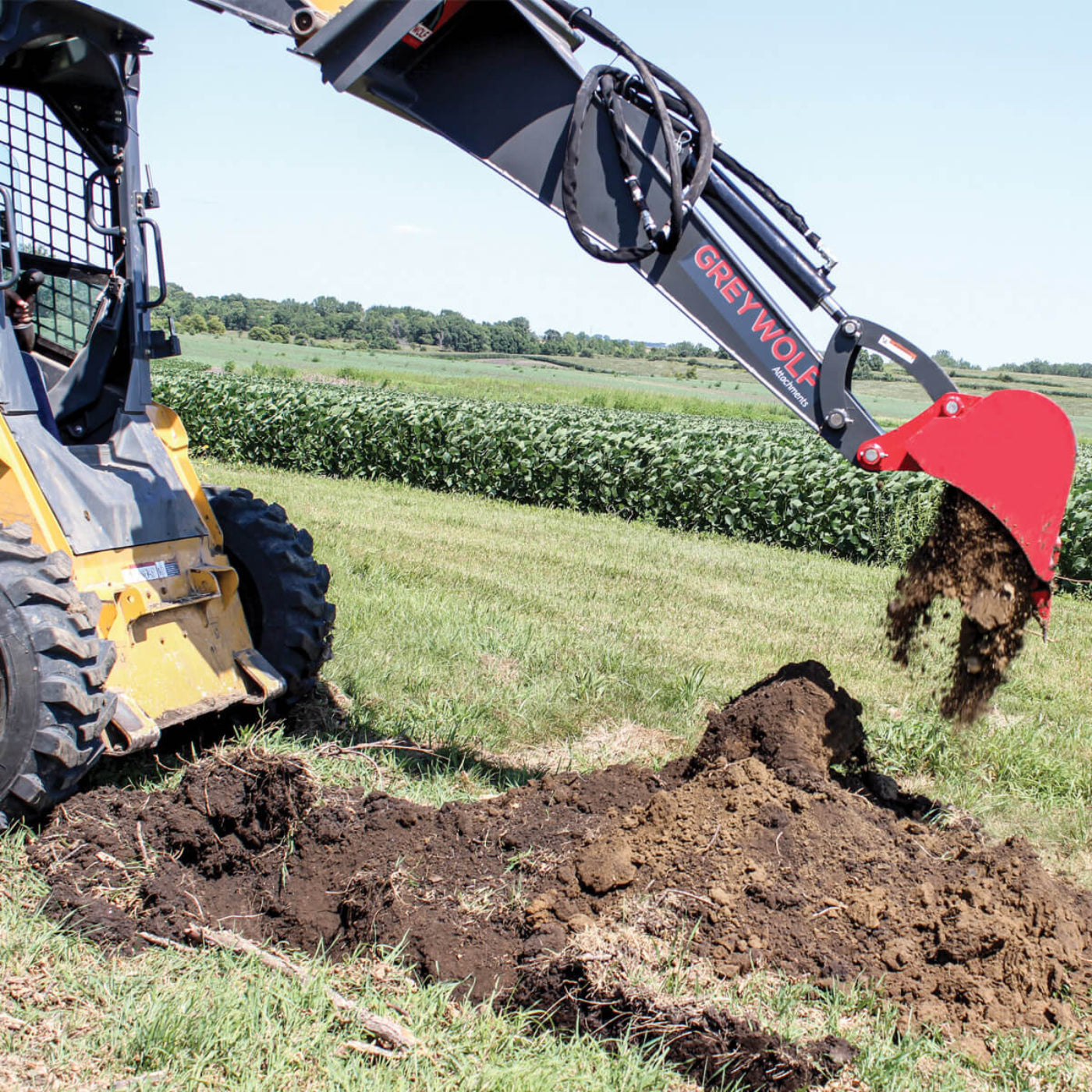 Grey Wolf Skid Steer Backhoe Attachment  - (1065)