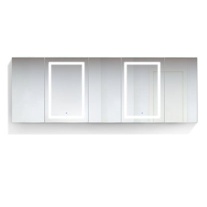 Krugg Svange 10236DLLRRR 102â€³ X 36â€³ LED Medicine Cabinet  with Dimmer & Defogger SVANGE10236DLLRRR - Backyard Provider