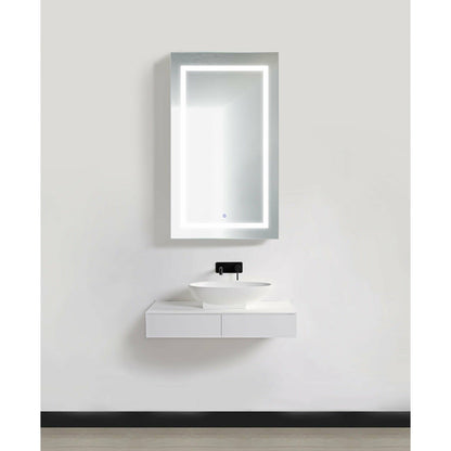 Krugg Svange 2442R  24â€³ X 42â€³ LED Medicine Cabinet with Dimmer & Defogger SVANGE2442R - Backyard Provider
