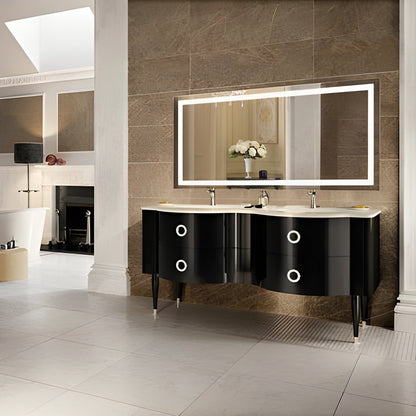 Krugg Icon 60â€³ X 30â€³ LED Bathroom Mirror with Dimmer and Defogger ICON6030