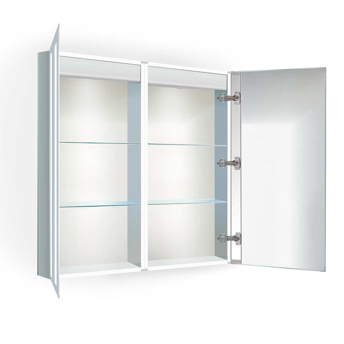 Krugg Kinetic 30â€³ x 30" LED Medicine Cabinet  with Dimmer & Defogger KINETIC3030 - Backyard Provider