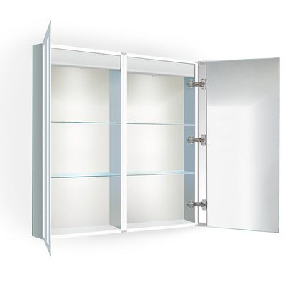 Krugg Kinetic 30â€³ x 30" LED Medicine Cabinet  with Dimmer & Defogger KINETIC3030 - Backyard Provider