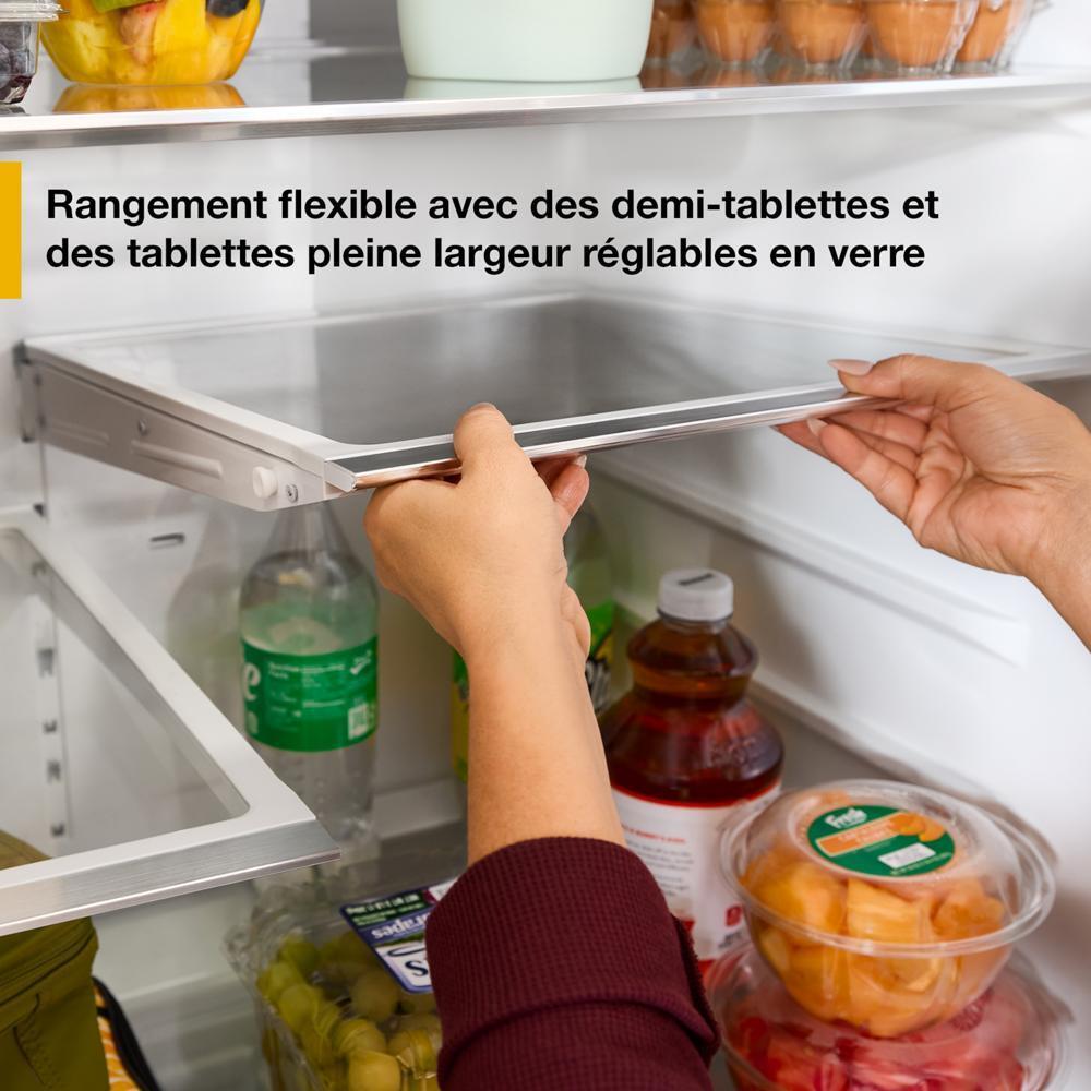 WHIRLPOOL WRMF3736SZ Whirlpool® 29 Cu. Ft. Family-Sized Capacity French Door Refrigerator with Flexible Temperature Drawer Stainless