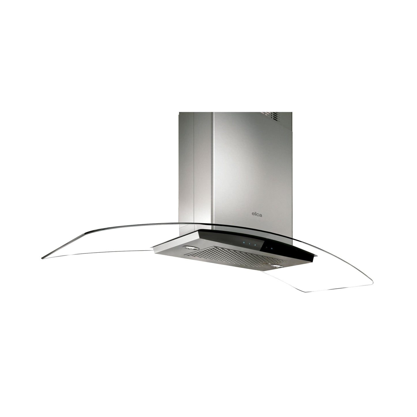 ELICA ECN642S3 CINGOLI Island Range Hood 36" wide - 600CFM in Stainless Steel On Black - ECN642S3