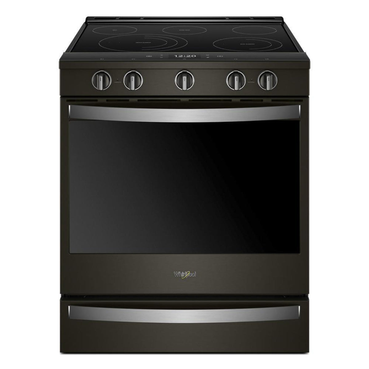 WHIRLPOOL 6.4 cu. ft. Smart Slide-in Electric Range with Air Fry, when Connected Black in Stainless Steel - WEE750H0HV