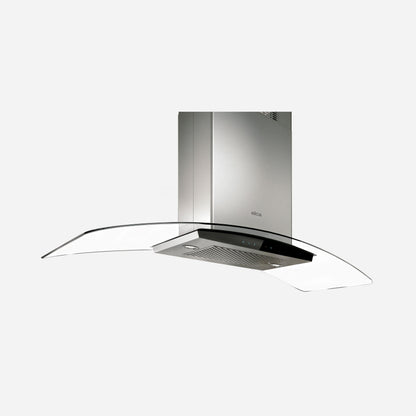 ELICA ECN642S3 CINGOLI Island Range Hood 36" wide - 600CFM in Stainless Steel On Black - ECN642S3