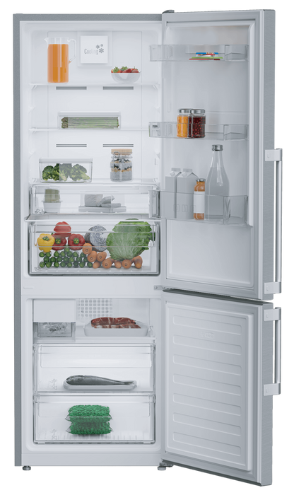 BLOMBERG APPLIANCES BRFB1046SS 24" Counter-Depth Bottom Freezer Refrigerator With Ice Maker in Stainless Steel With Gray Case - BRFB1046SS