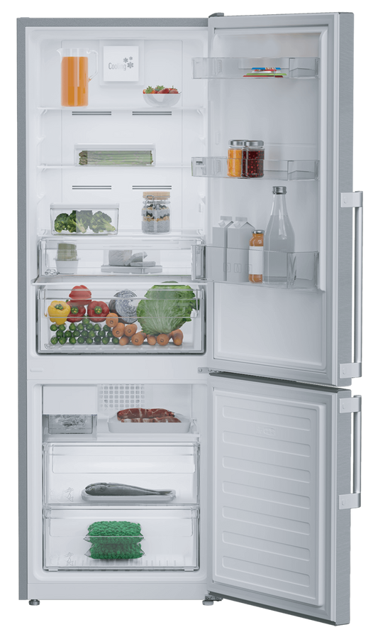 BLOMBERG APPLIANCES BRFB1046SS 24" Counter-Depth Bottom Freezer Refrigerator With Ice Maker in Stainless Steel With Gray Case - BRFB1046SS